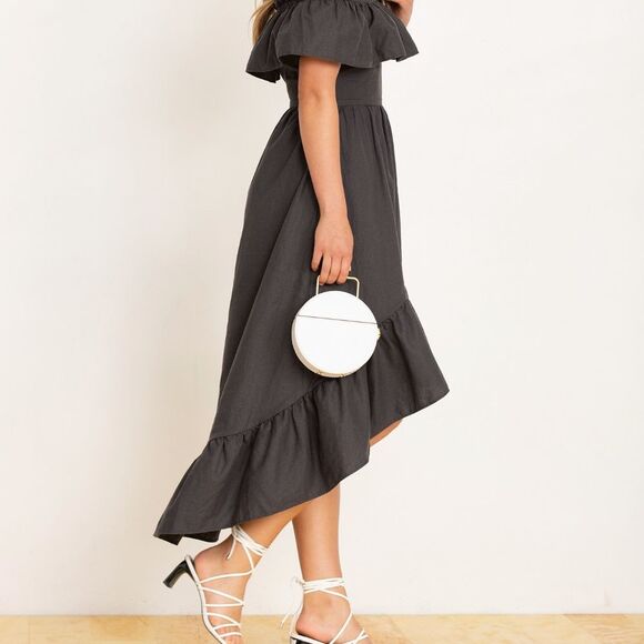 Rachel Comey Rider Circle Bag Ivory White Leather Round Brass Top Handle Rare - Picture 6 of 15